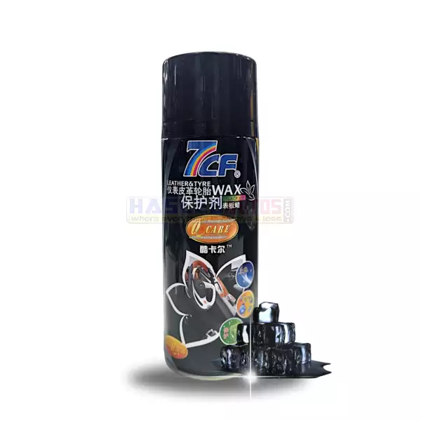 01 1 CAH 7CF LampT QJ BI QCARE Black Ice Leather Tire Wax 450ML Premium Shine Protection HaseebAutos.com