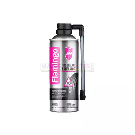 01 100 CAH CCP FL TS FLAMINGO Tire Sealant Inflator 450ML Instant Repair Solution HaseebAutos.com