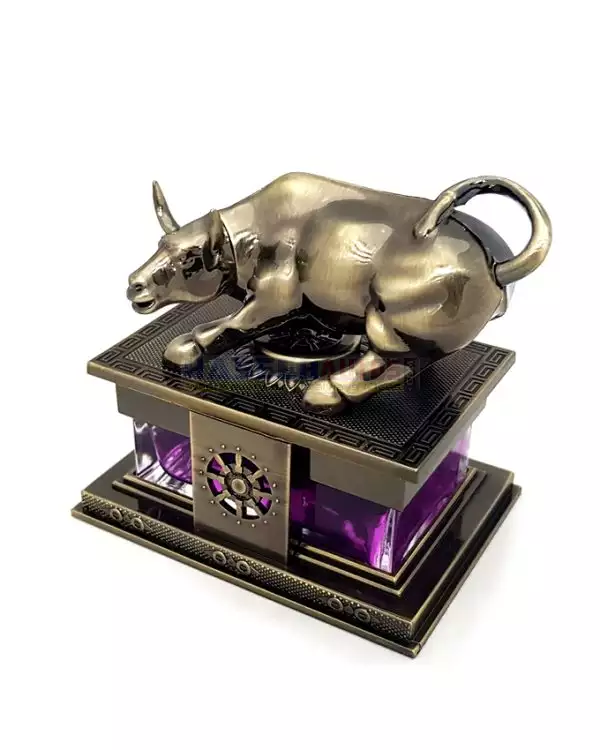 01 153 CAH P BULL PURPLE Valentine Themed Bull Car Dashboard Perfume Air Freshener HaseebAutos.com