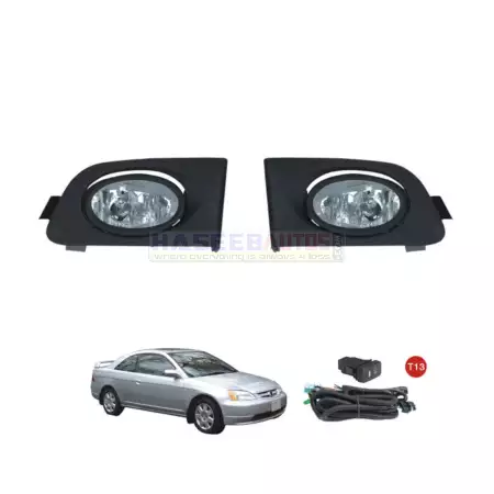 01 198 CAH LF V HD042 Fog Lamps for Honda Civic 2001 2003 by PONYAN HaseebAutos.com