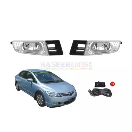 01 199 CAH LF V HD038 Fog Lamps for Honda Civic 2006 2010 by PONYAN HaseebAutos.com