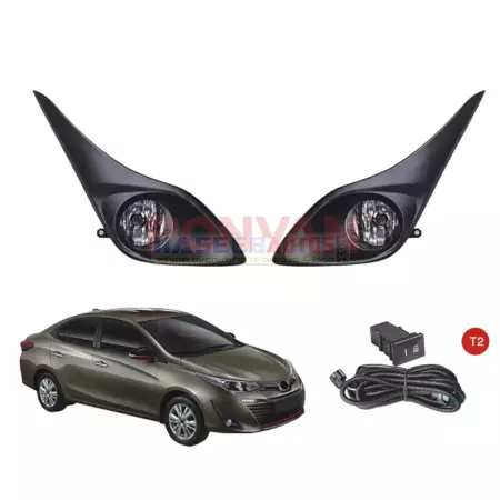 01 215 CAH LF V TY910 PONYAN Fog Lamps for Toyota Yaris 2018 HaseebAutos.com