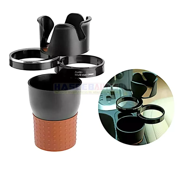 01 220 CAH CH CP01 Rotating Multi Function Car Drink Holder 360 Degree Adjustable HaseebAutos.com