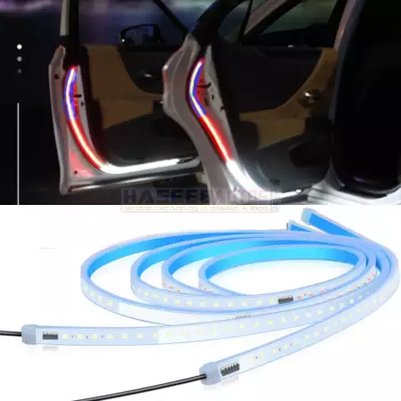 01 268 CAH LE DWL 110 CM Car Door Safety Warning LED Strip Light 12V HaseebAutos.com