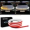 01 274 CAH LE HL DW Dynamic White Amber LED Car Hood Strip Lights 12V HaseebAutos.com