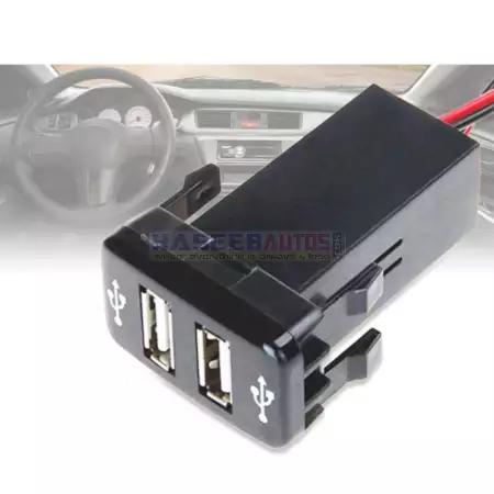 Dual USB Car Charger Button Designed for Toyota 1 01 318 CAH USB BT Dual USB Car Charger Button Designed for Toyota HaseebAutos.com
