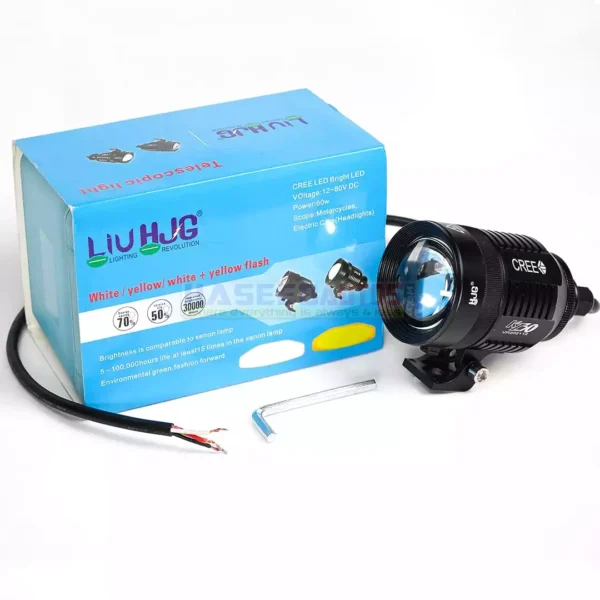 01 AH HA 0038 1 PC Auxiliary Cree KZ30 Zoom Light With Inbuilt 2 in 1 White and Ye haseebautos.com