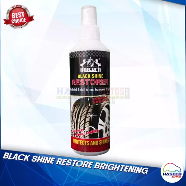 01 AH HA 0074 UNICORN BLACK SHINE RESTORE BRIGHTENING 250ml haseebautos.com