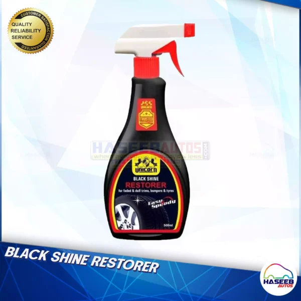 01 AH HA 0080 Unicorn BLACK SHINE RESTORER 500ml haseebautos.com