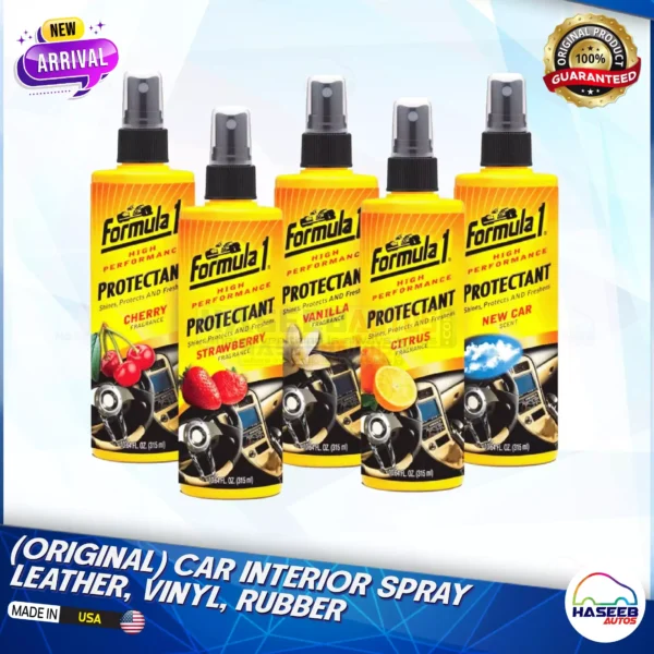 01 AH HA 0124 Formula 1 Protectant 295ML Univeral use for Bike Car Interior Spray haseebautos.com