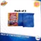 01 AH HA 0184 Pack of 2 Microfiber Cloth for Car 40 X 40 cm 400gsm Blue Color Made haseebautos.com